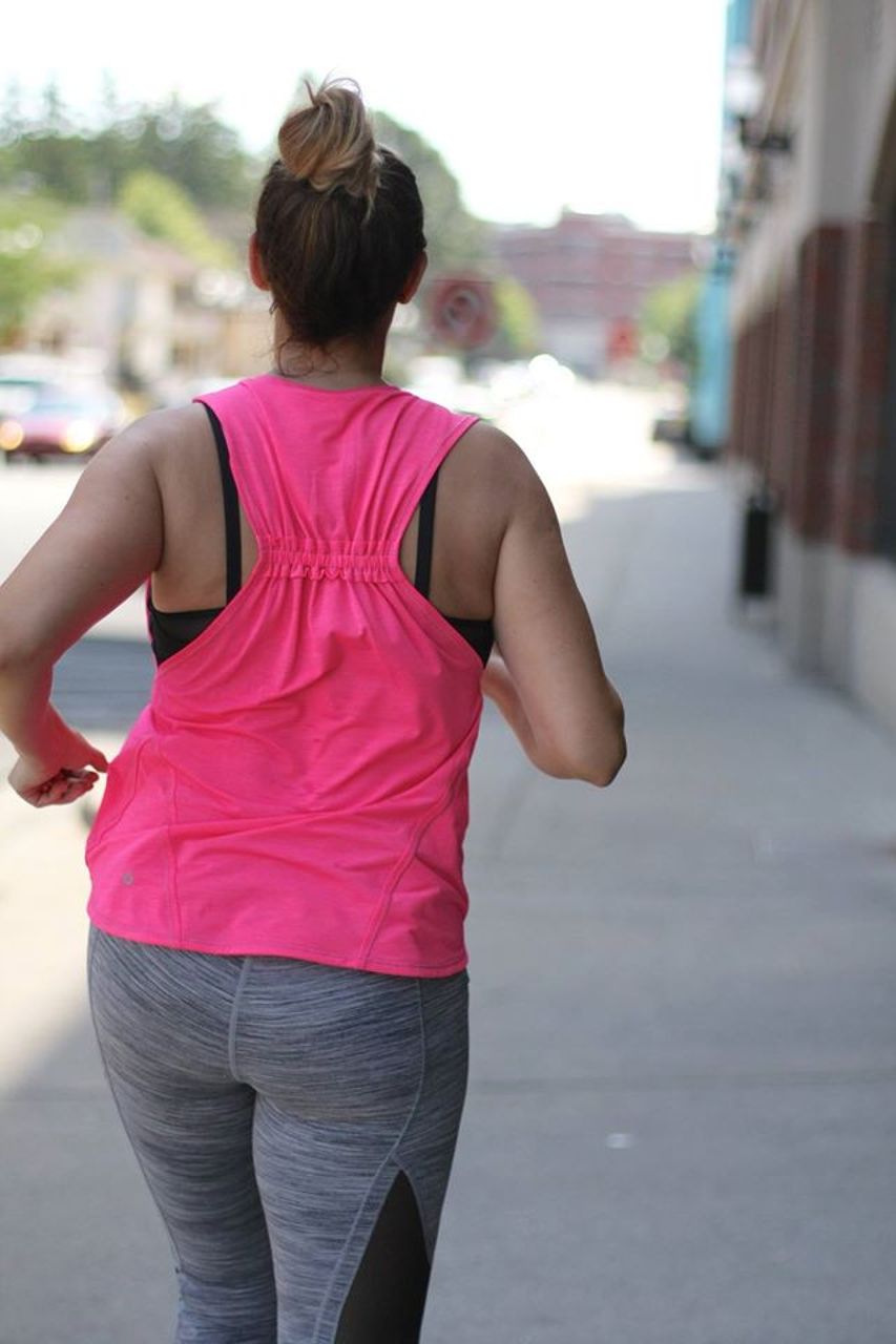 Lululemon In A Cinch Tank - Heathered Neon Pink