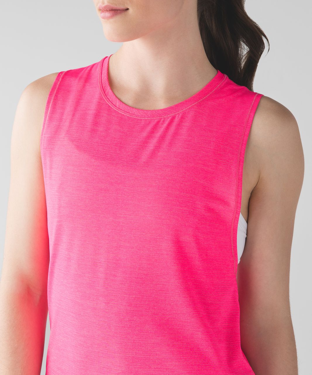 Lululemon In A Cinch Tank - Heathered Neon Pink