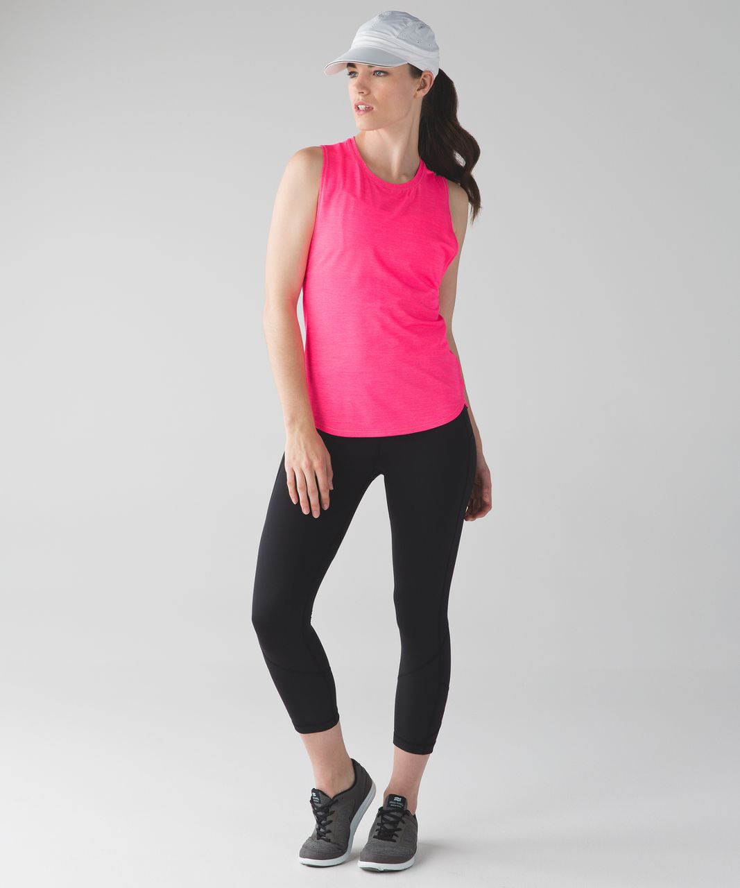 Lululemon In A Cinch Tank - Heathered Neon Pink