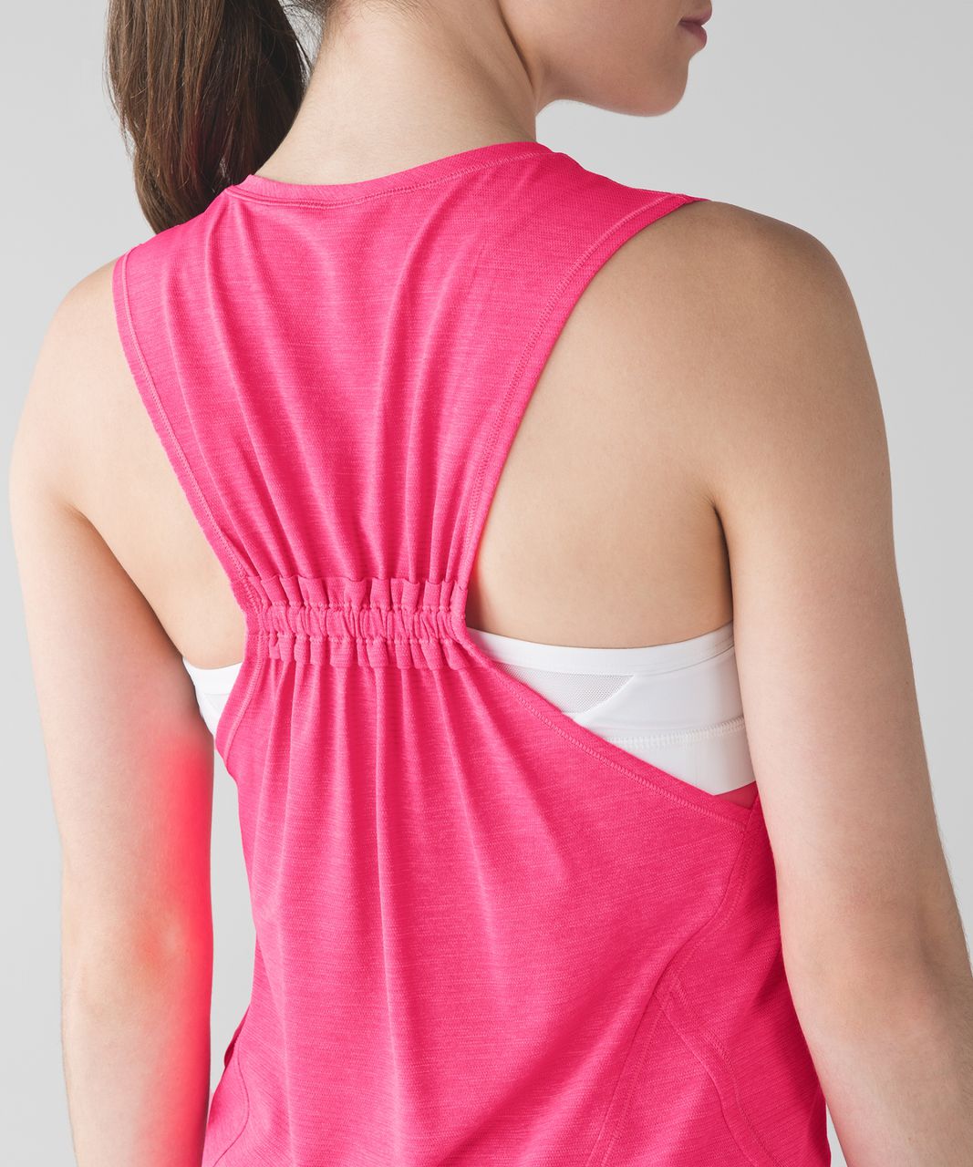 Lululemon In A Cinch Tank - Heathered Neon Pink