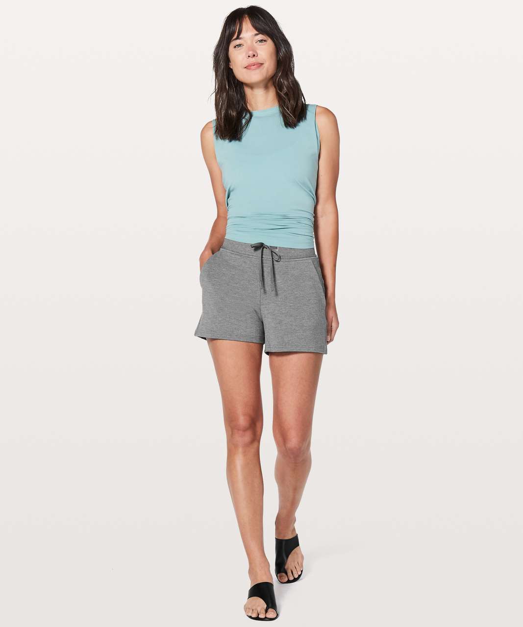 Lululemon Every Moment Short *3.5" - Heathered Mod Medium Grey / Slate