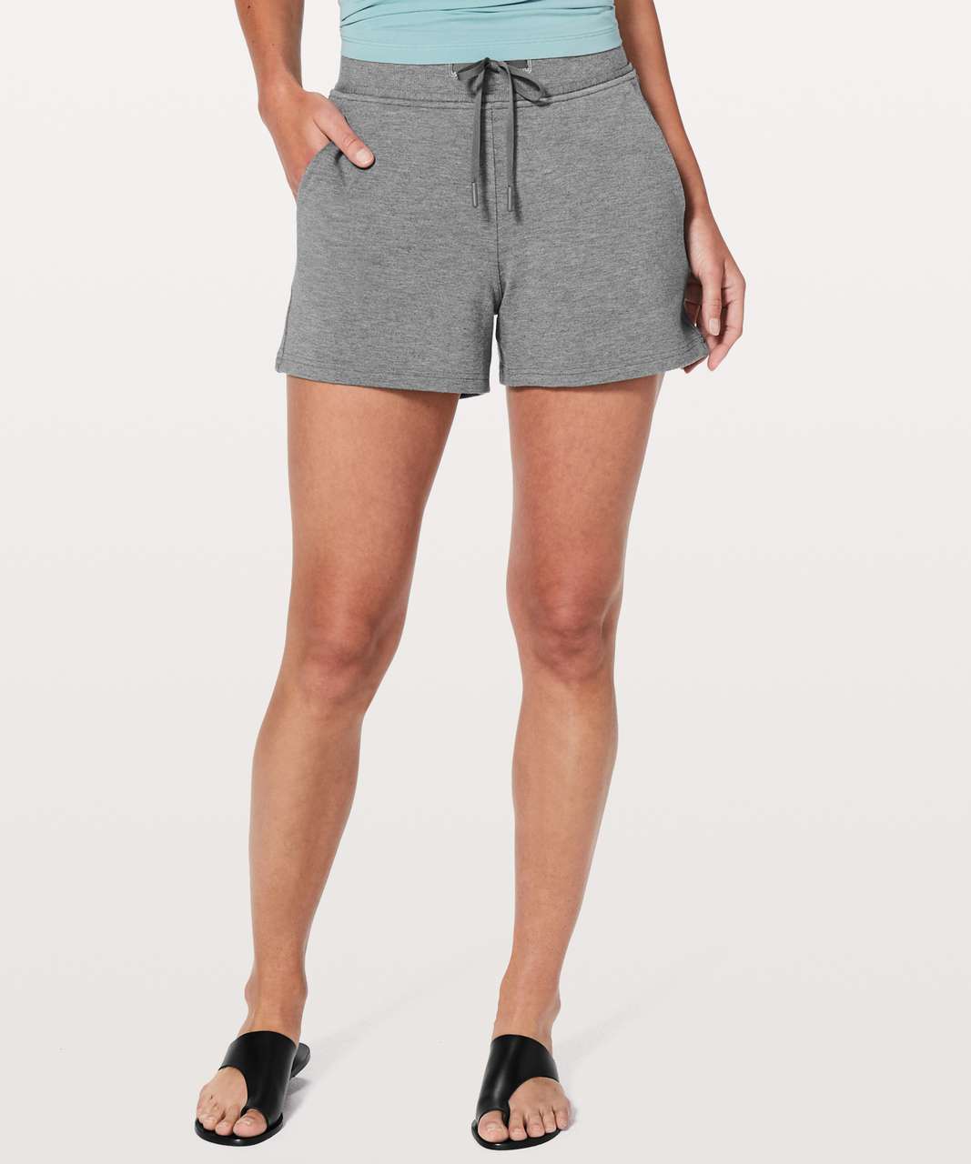 Lululemon Every Moment Short *3.5" - Heathered Mod Medium Grey / Slate