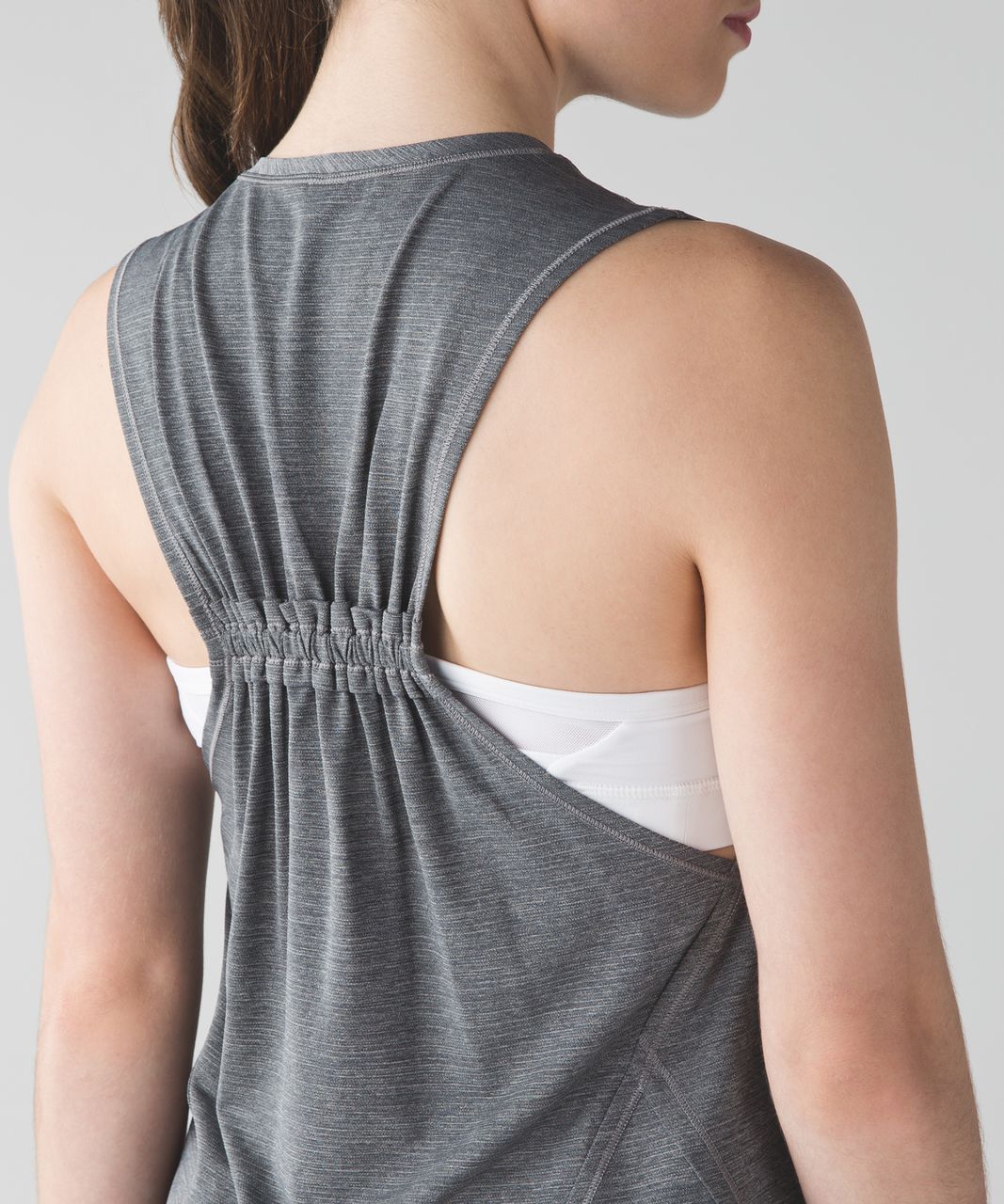 Lululemon Cinch It Dress - Heathered Medium Grey - lulu fanatics