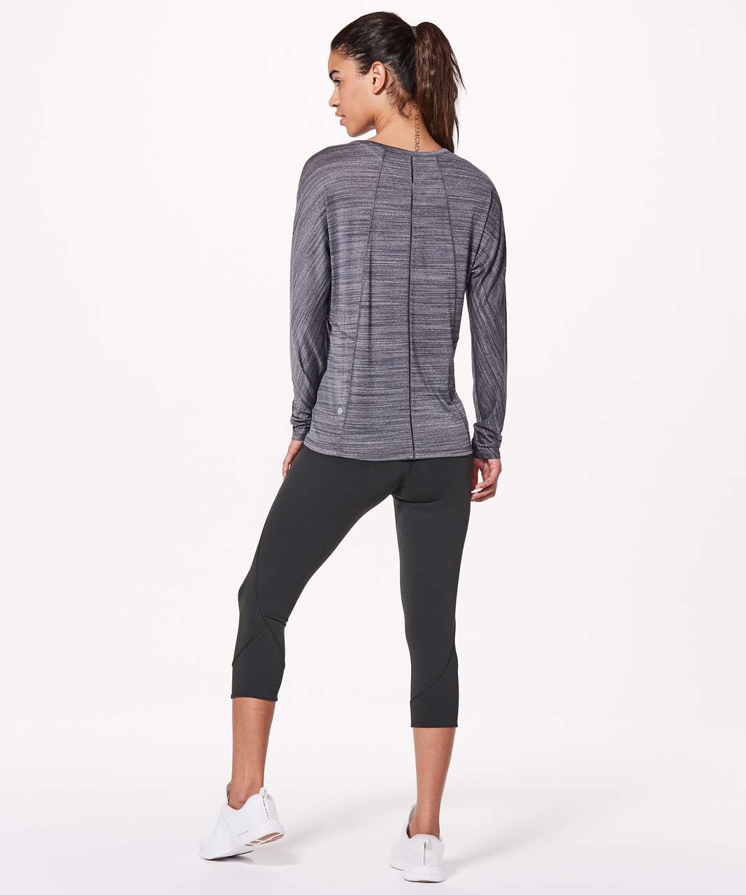 Lululemon Set To Sweat Long Sleeve - Heathered Black