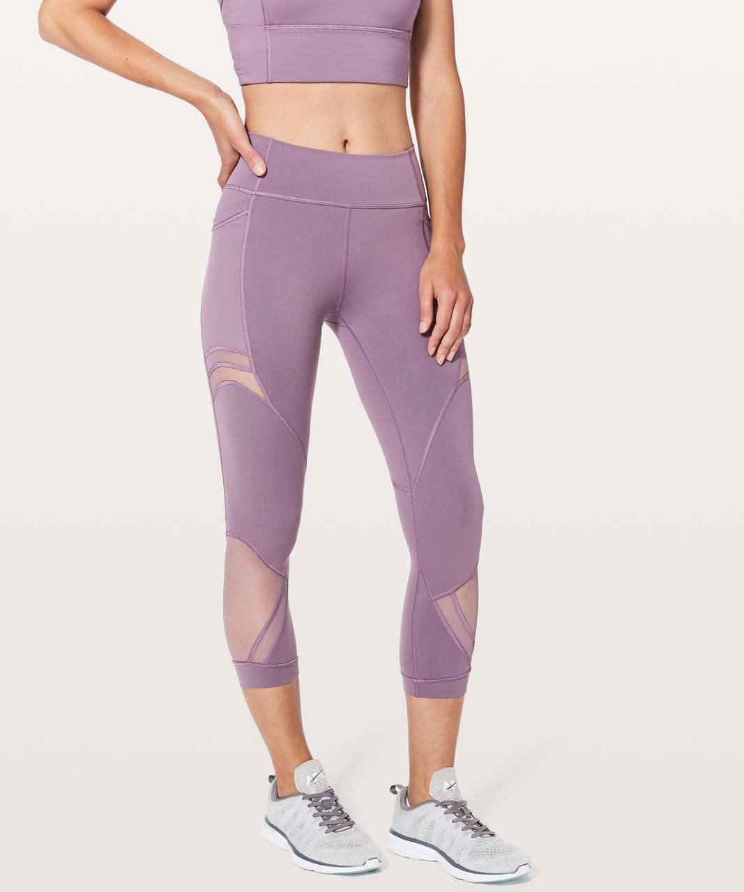 Lululemon Forget The Sweat Crop *21" - Smoked Mulberry