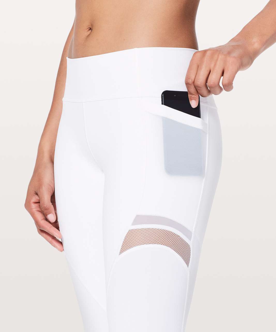 Lululemon Forget The Sweat Crop *21" - White