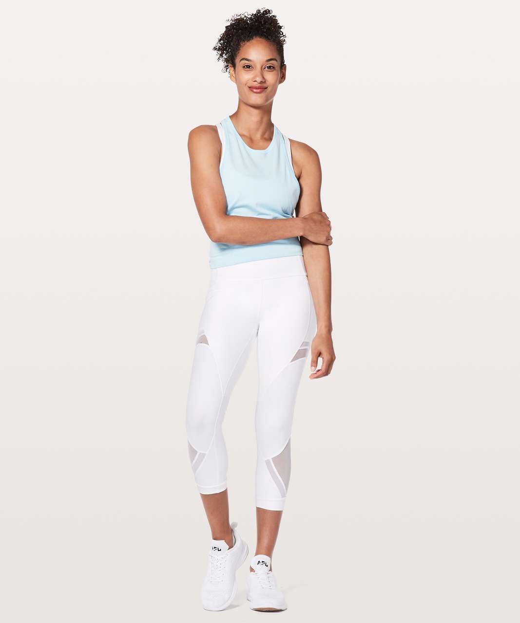 Lululemon Forget The Sweat Crop *21" - White