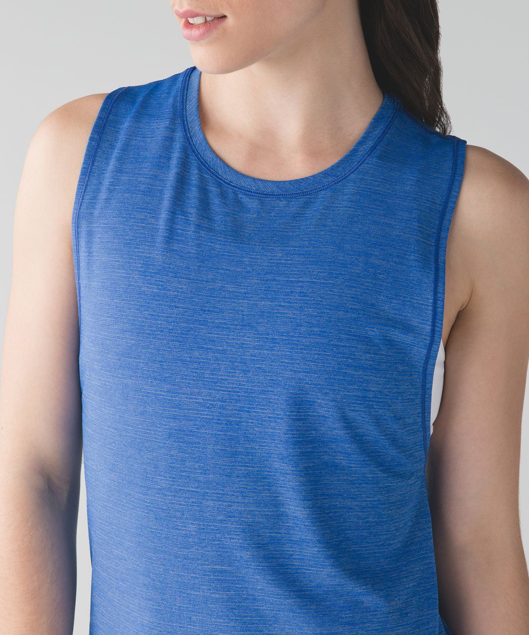 Lululemon In A Cinch Tank - Heathered Pipe Dream Blue