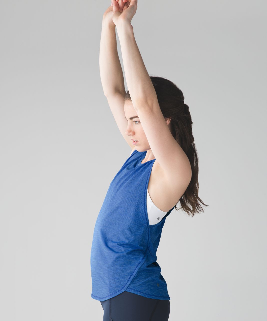 Lululemon In A Cinch Tank - Heathered Pipe Dream Blue