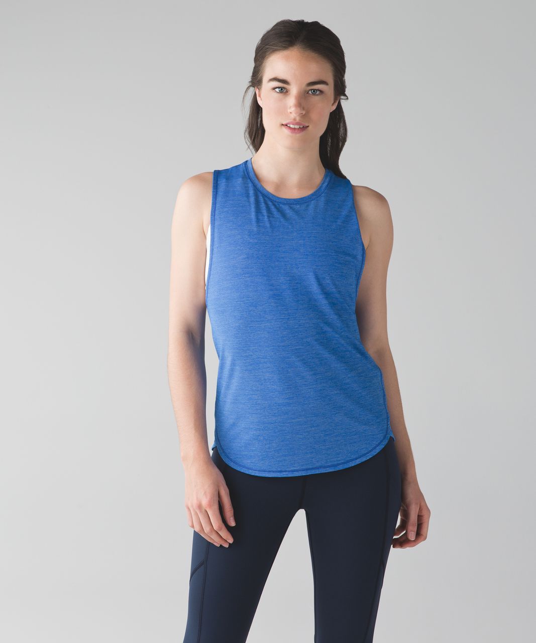 Lululemon In A Cinch Tank - Heathered Pipe Dream Blue - lulu fanatics