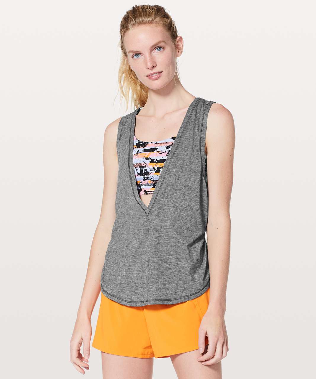 Lululemon Victory Lap Tank - Heathered Black