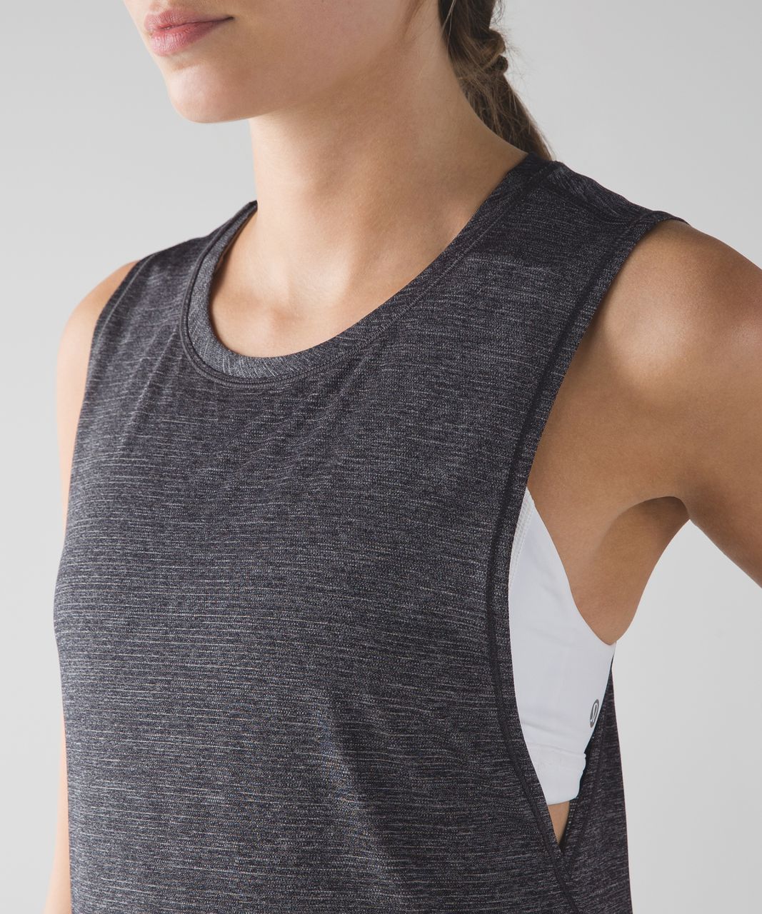 Lululemon In A Cinch Tank - Heathered Black