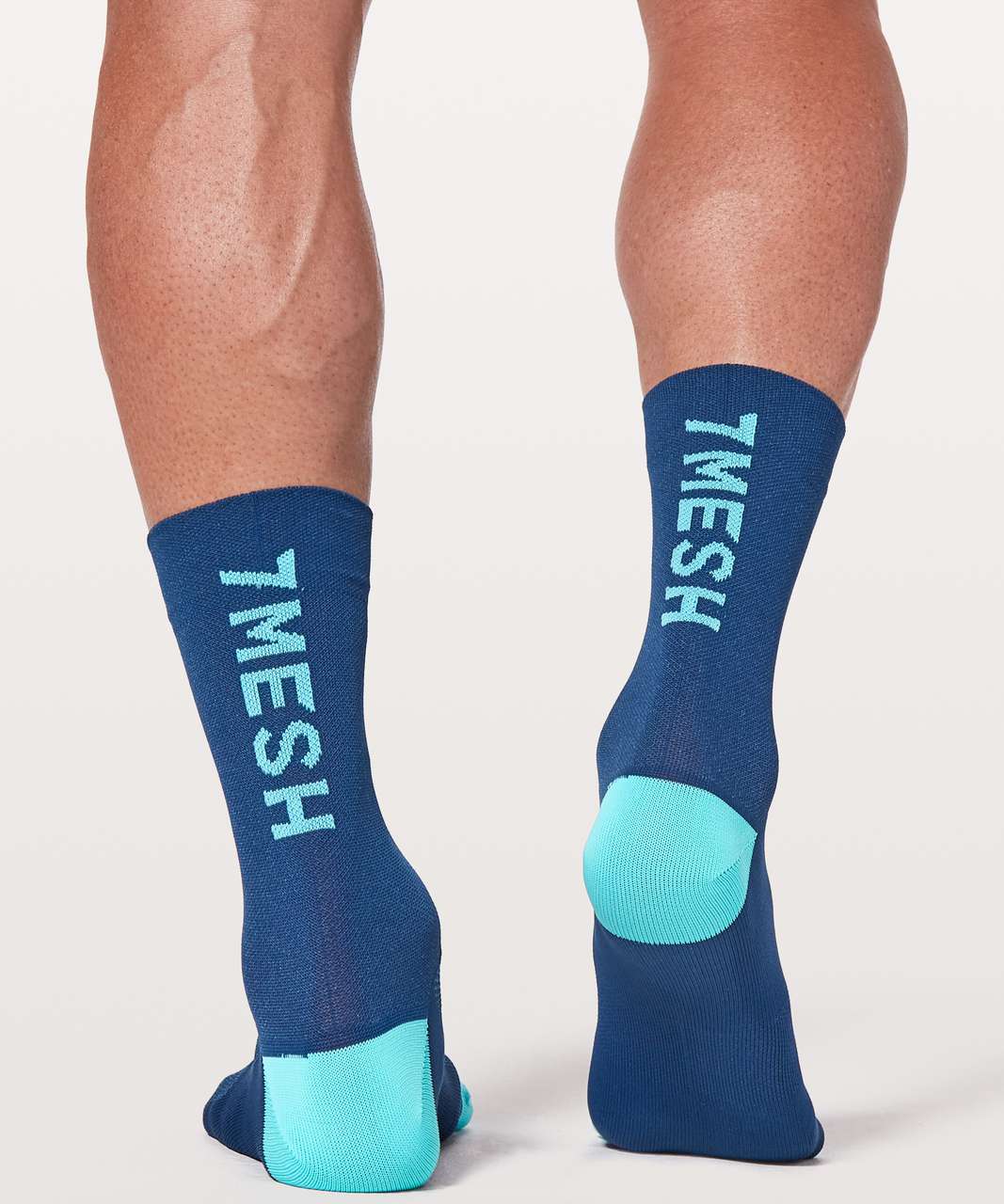 Lululemon 7Mesh Word Sock *6" - Cadet Blue