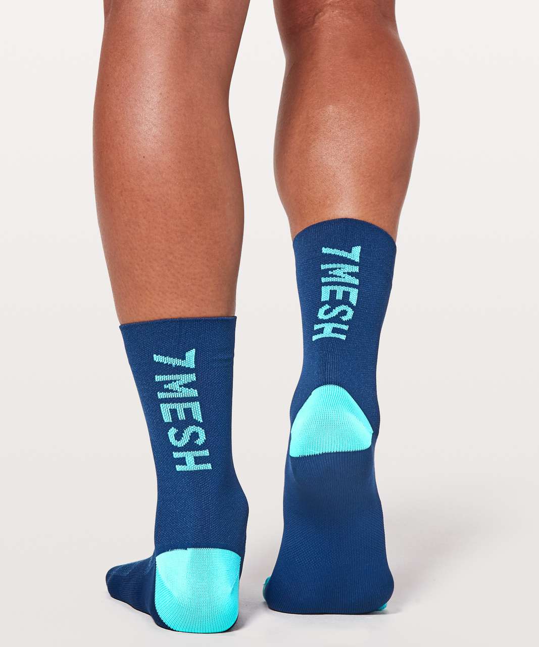 Lululemon 7Mesh Word Sock *6" - Cadet Blue