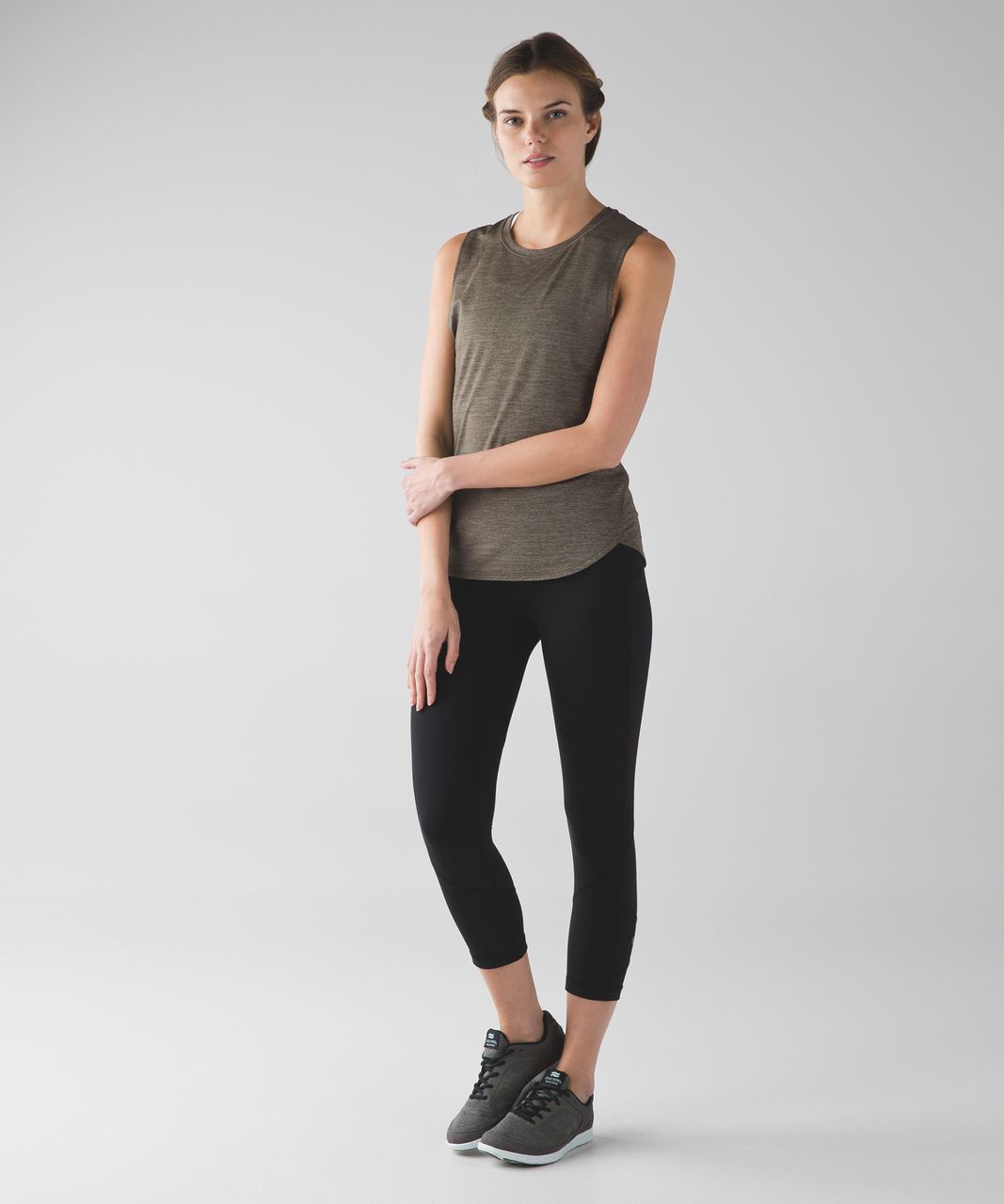 Lululemon In A Cinch Tank - Heathered Fatigue Green