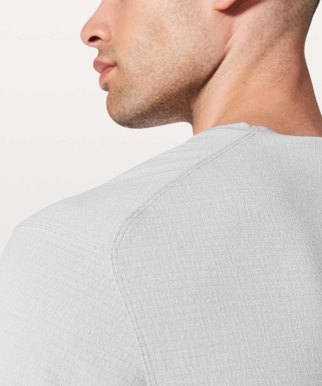 Lululemon In Mind Short Sleeve - Heathered Sea Salt