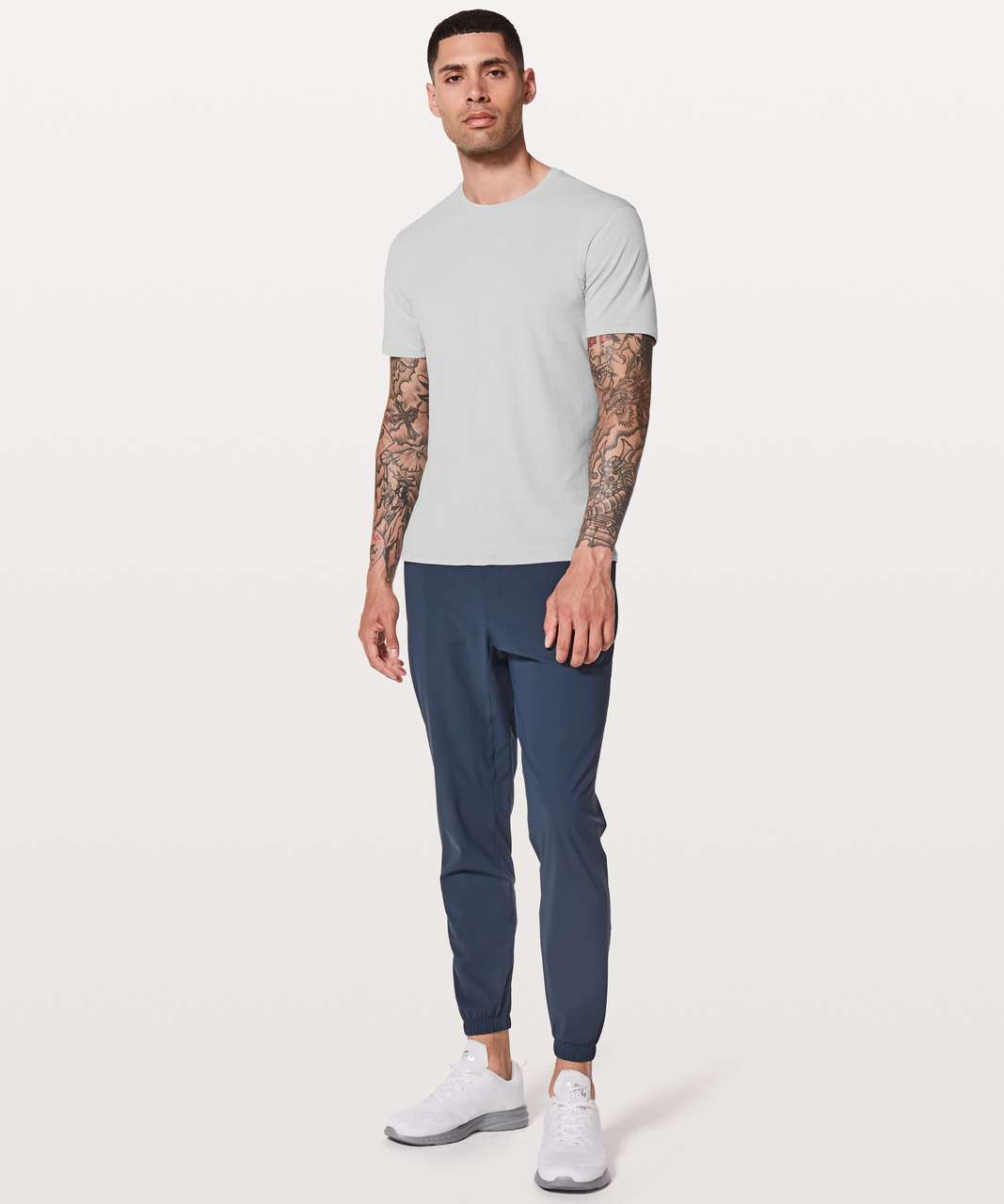 Lululemon In Mind Short Sleeve - Heathered Sea Salt