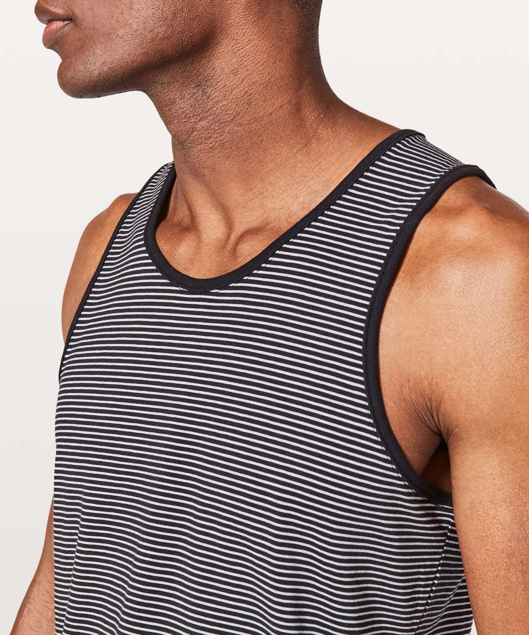 Lululemon 5 Year Basic Tank - Hyper Stripe White Black