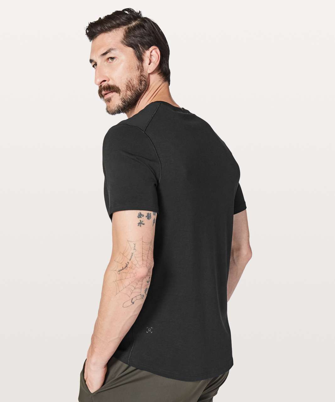 Lululemon 5 Year Basic Short Sleeve Henley - Black