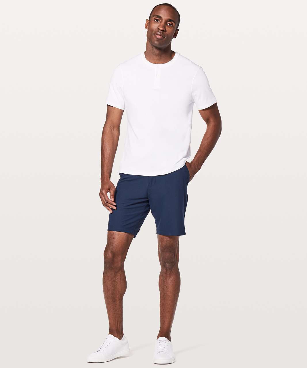 Lululemon 5 Year Basic Short Sleeve Henley - White