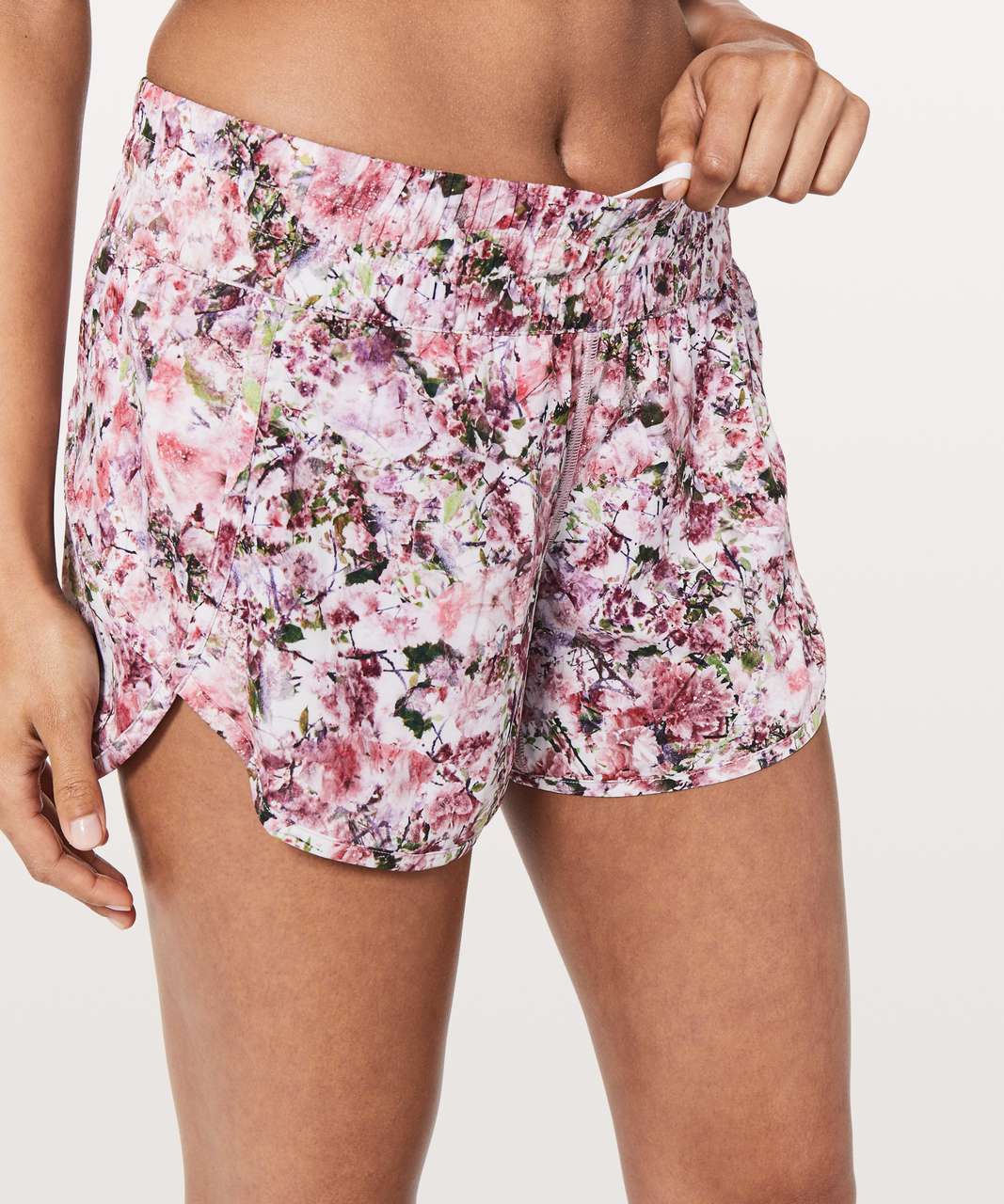 lululemon pink floral shorts