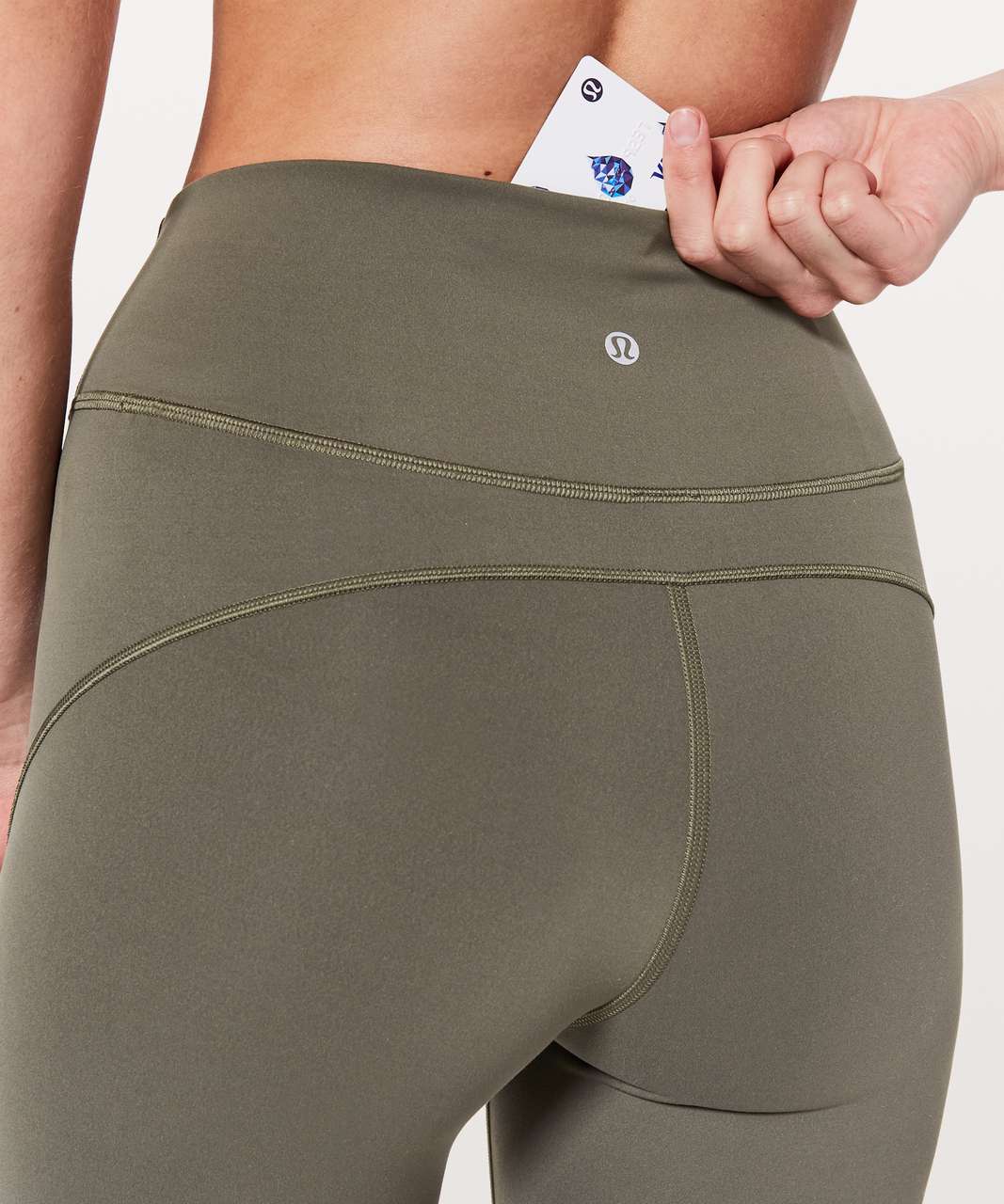 Lululemon In Movement Crop *Everlux 19" - Sage