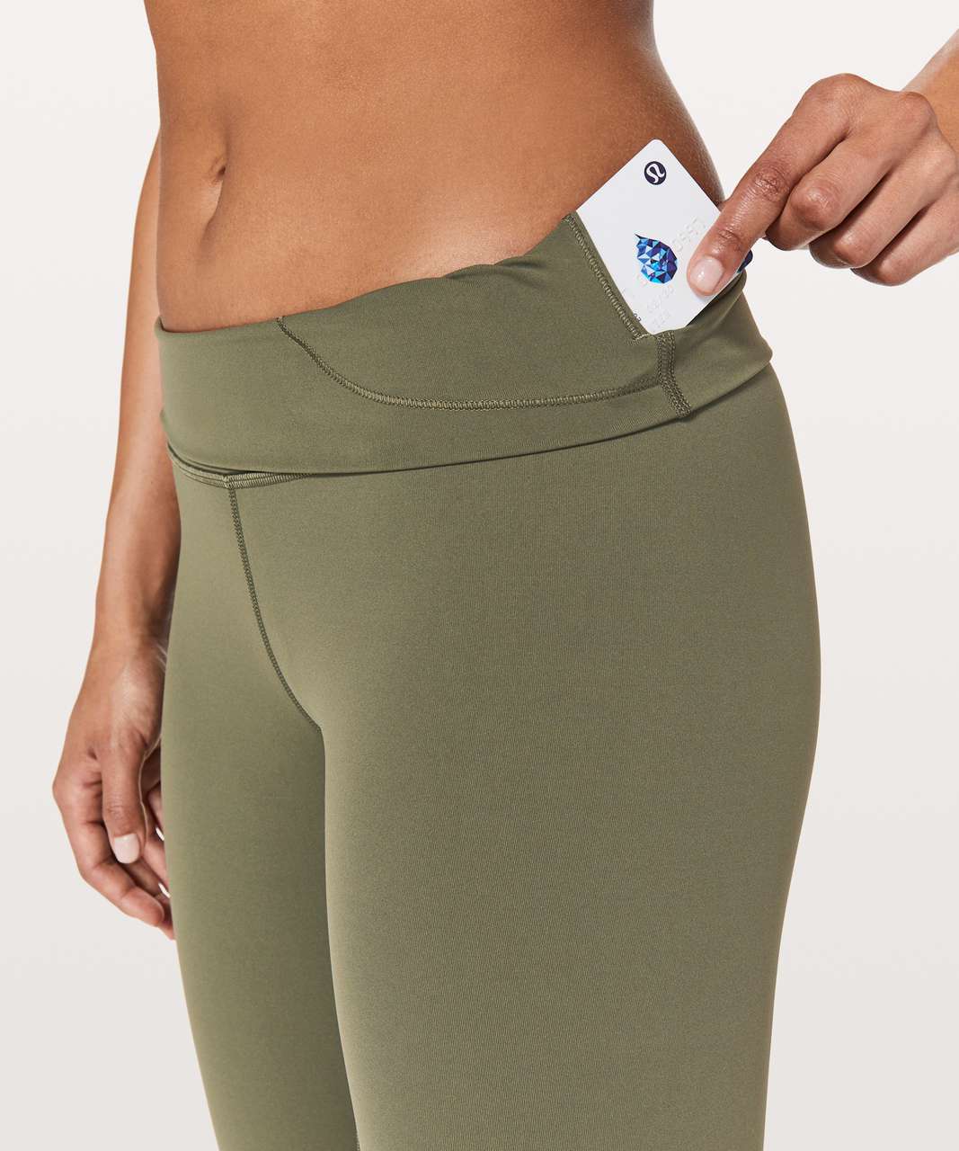 Lululemon Wunder Under Hi-Rise 1/2 Tight *17" - Sage