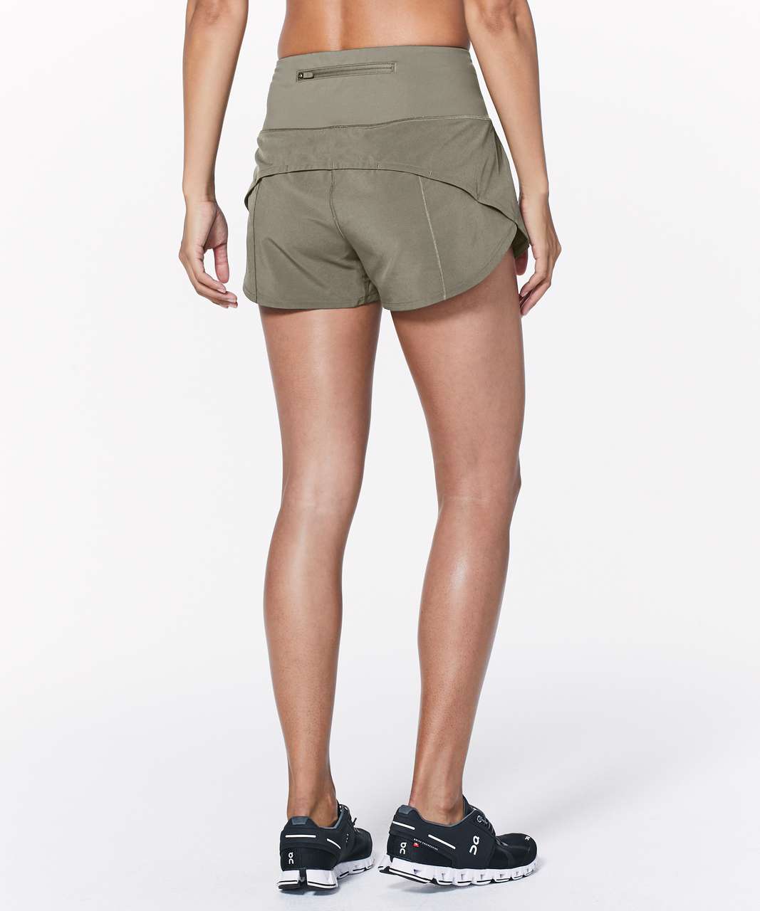 NEW LULULEMON Speed Up 2.5 Short 4 Grey Sage Gym Run