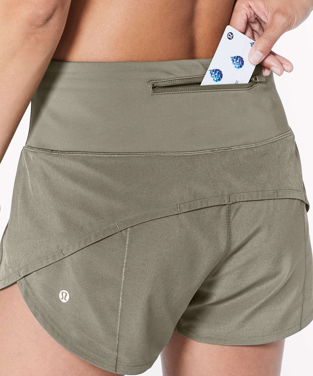 LULULEMON Speed Up 2.5 HR Hi-Rise Short 0 2 4 Pistachio Green