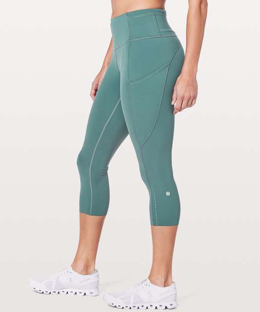 Lululemon Fast and Free Crop II 19 *Non-Reflective - Incognito