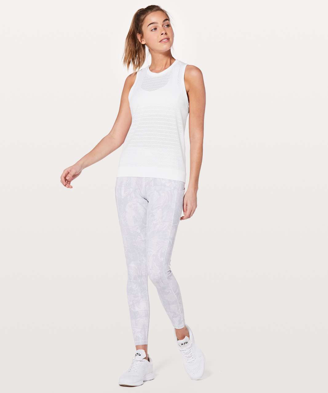 Lululemon Breeze By Muscle Tank II - White / White