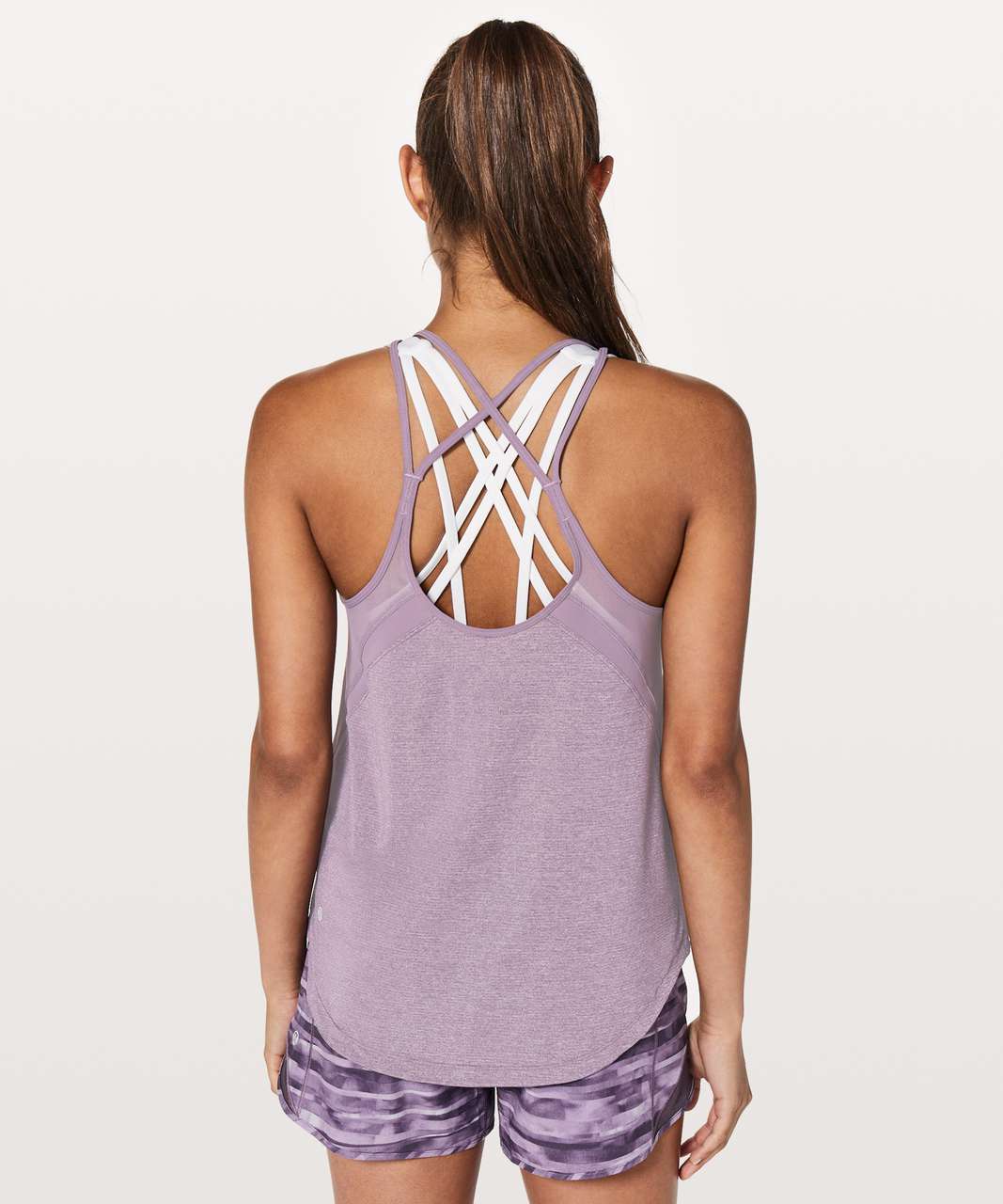 Lululemon Run Off-Route Tank - Heathered Smoked Mulberry / Smoked Mulberry