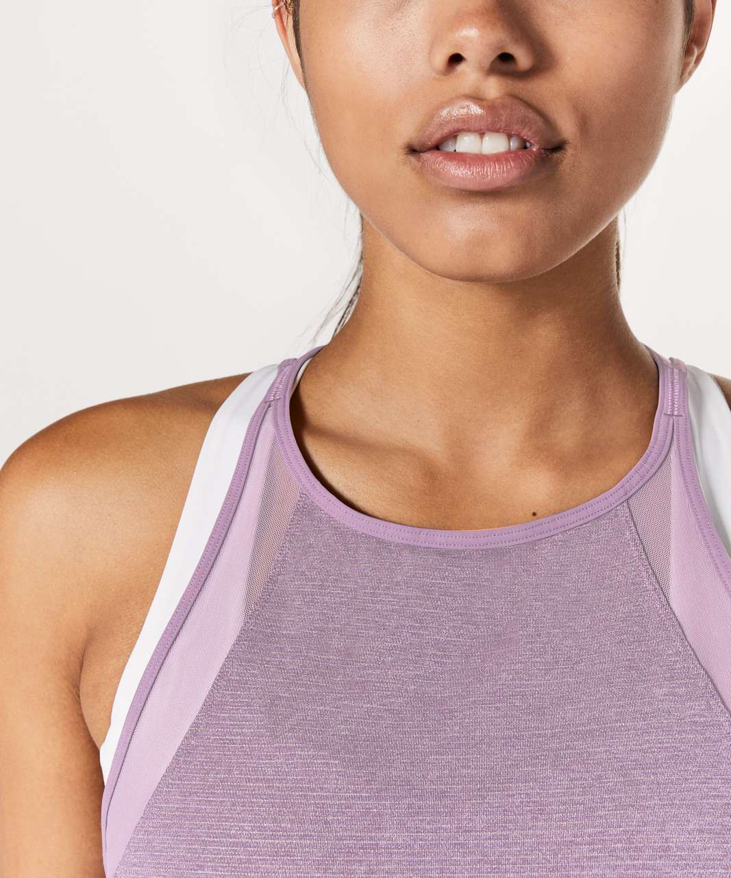 Lululemon Run Off-Route Tank - Heathered Smoked Mulberry / Smoked Mulberry