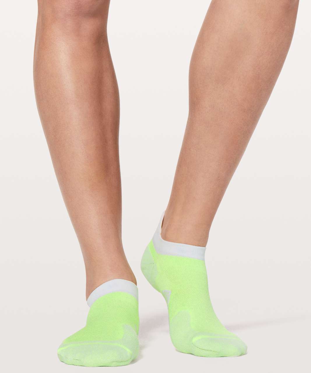 Lululemon Speed Sock *Silver - Clear Mint / White