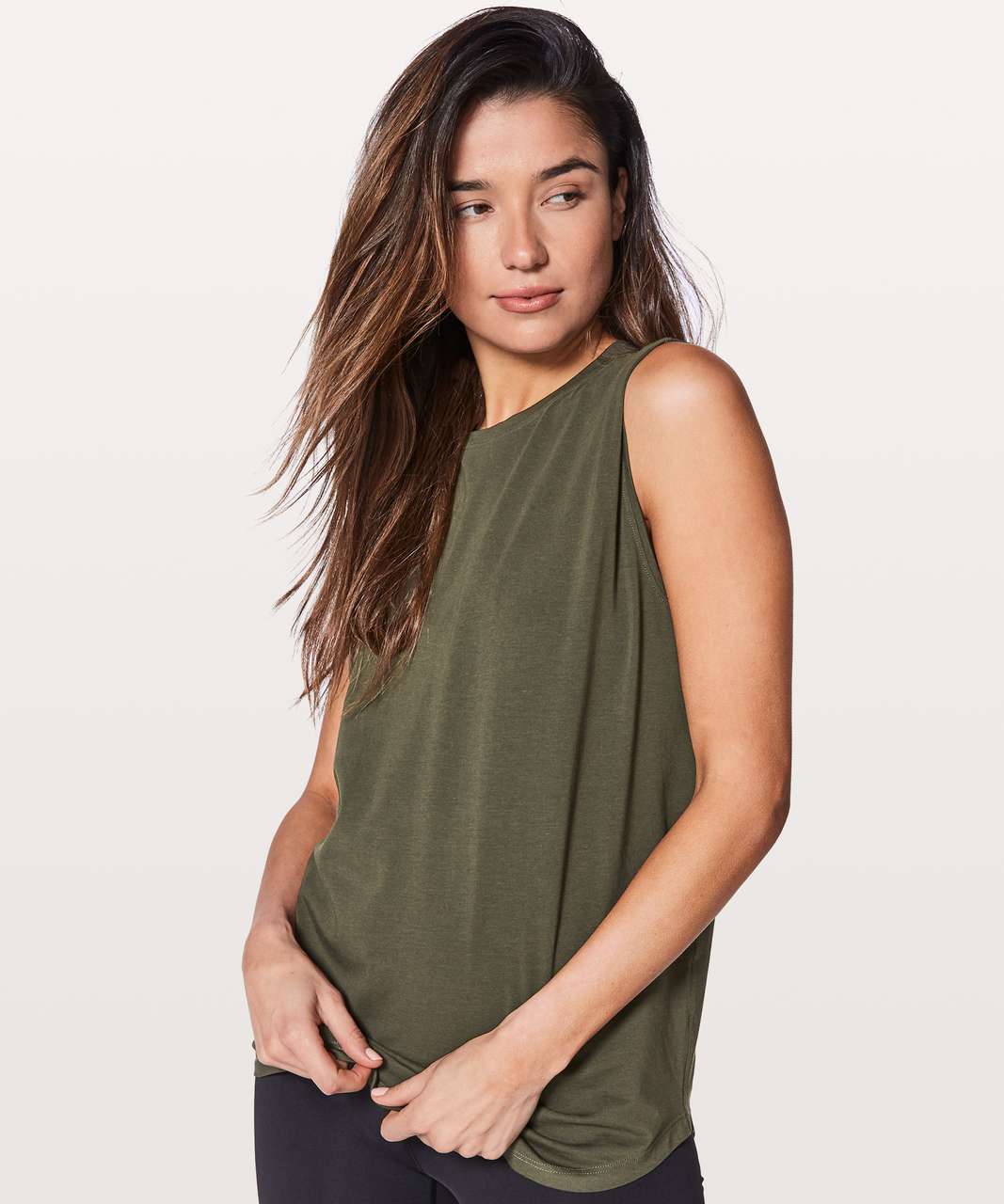 Lululemon Brunswick Muscle Tank - Willow Green - lulu fanatics