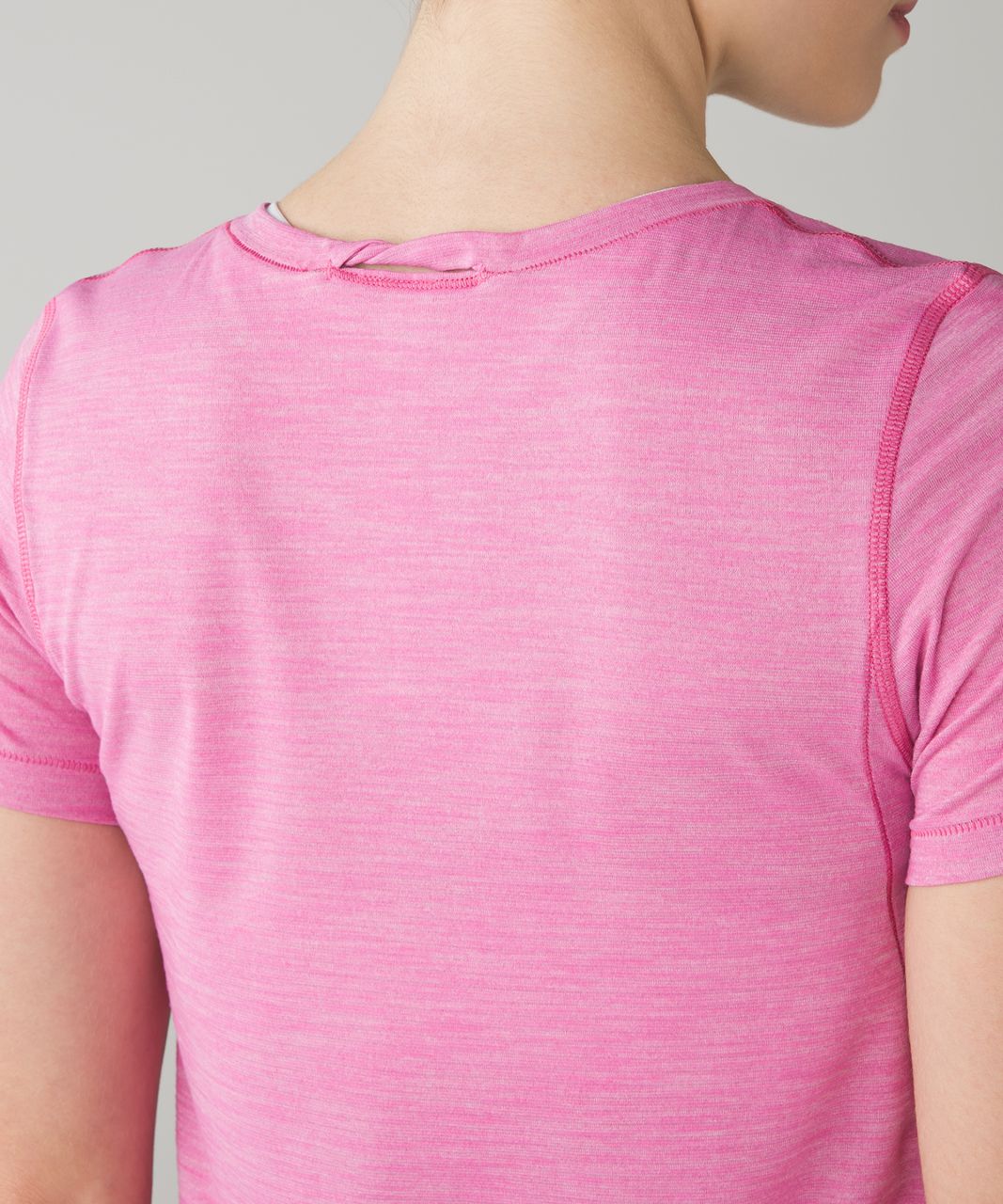 Lululemon What The Sport Tee - Heathered Pink Paradise