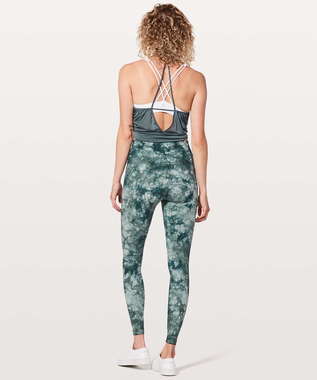 Lululemon Wunder Under Hi-Rise Tight *Shibori Full-On Luxtreme 28" - Dual Shibori Misty Moss Sea Steel