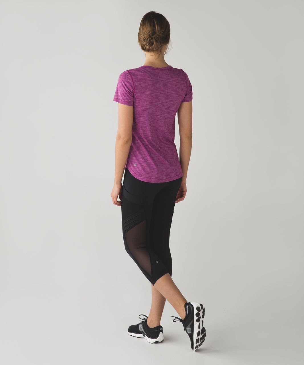 Lululemon What The Sport Tee - Heathered Regal Plum