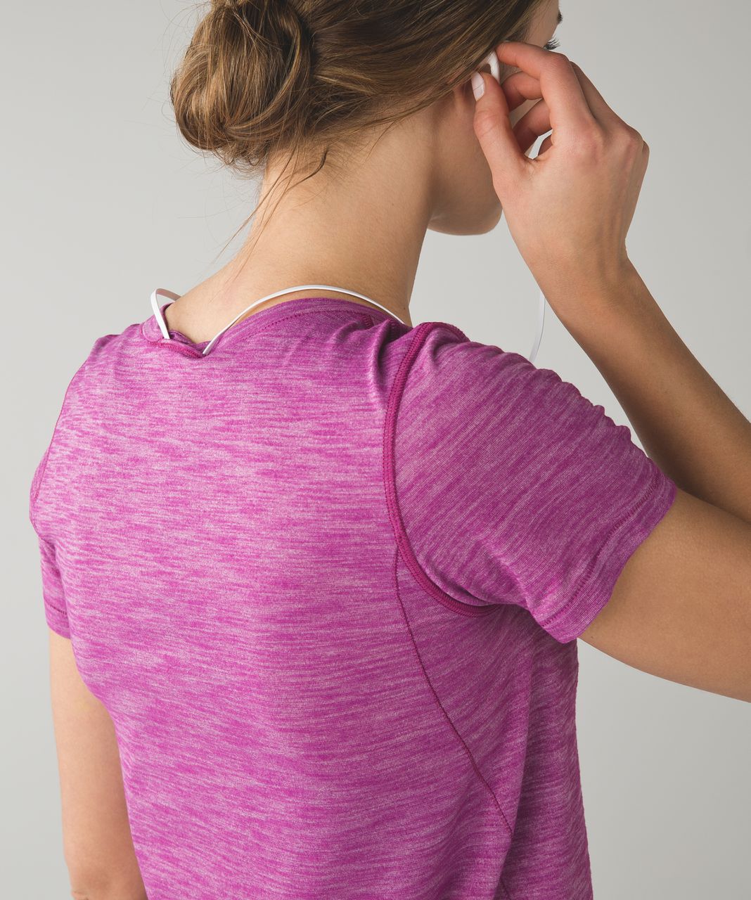 Lululemon What The Sport Tee - Heathered Regal Plum