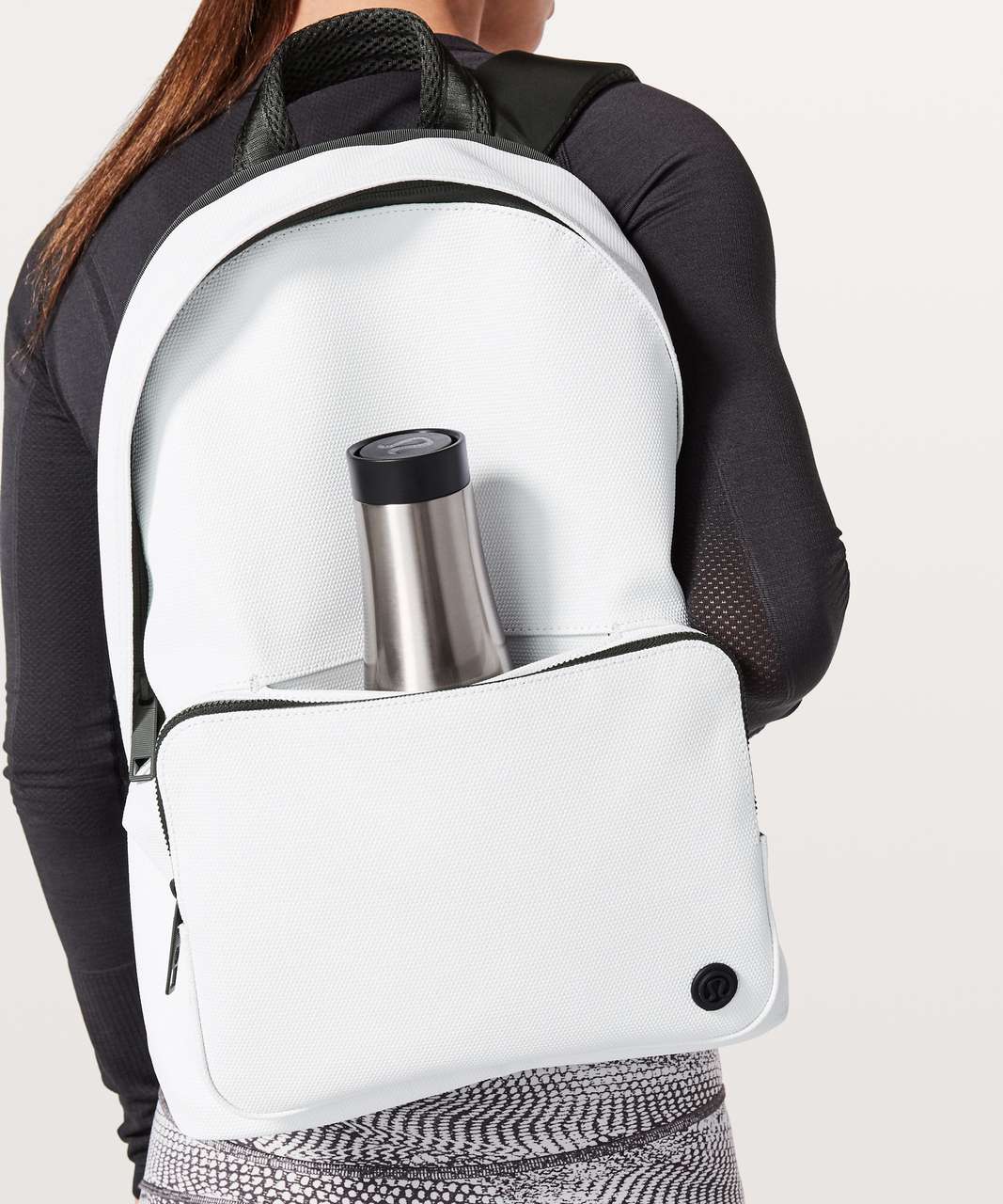 Lululemon All Day Backpack - Dottie Tribe White Black - lulu fanatics