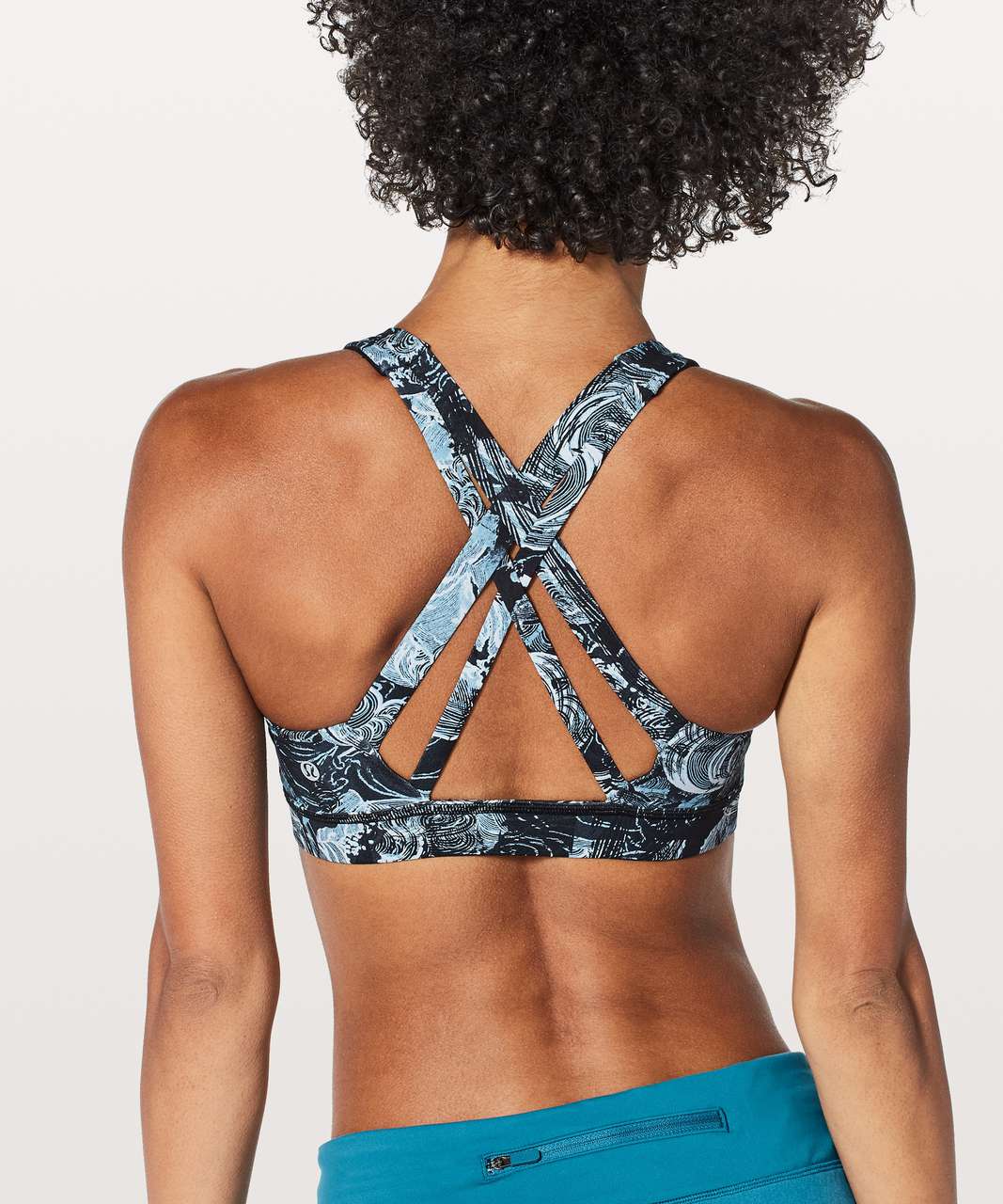 Lululemon Stash N' Run Bra Wee Are From Space Nimbus Battleship