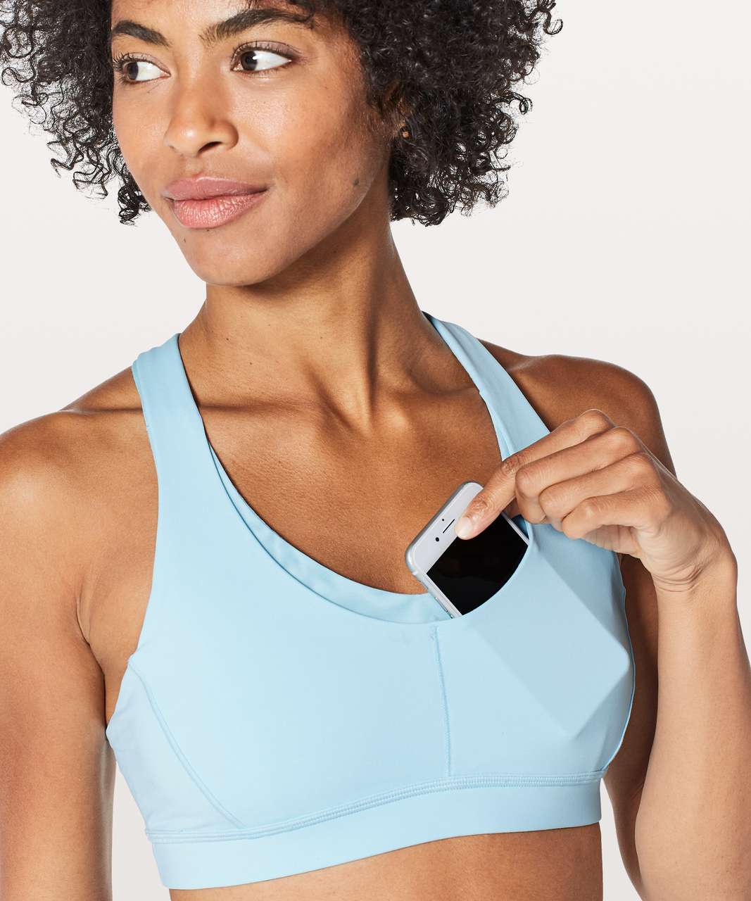 Lululemon Stash N’ Run Bra - Blue Glow