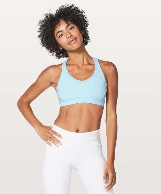 Lululemon Stash N' Run Bra Wee Are From Space Nimbus Battleship / Ice Grey  Size