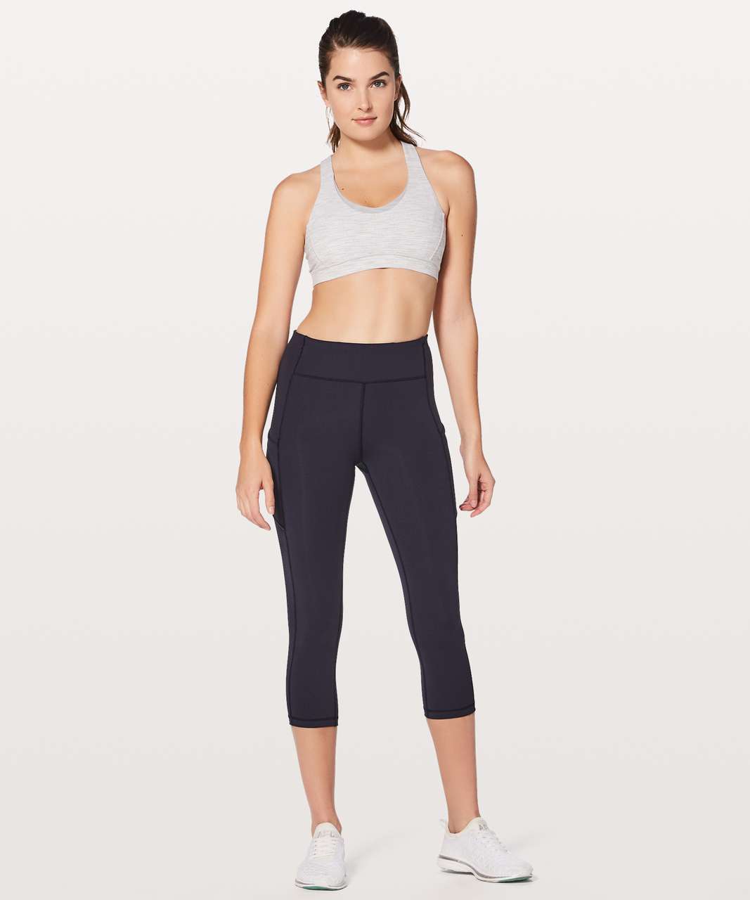 Lululemon Stash N’ Run Bra - Wee Are From Space Nimbus Battleship / Ice Grey