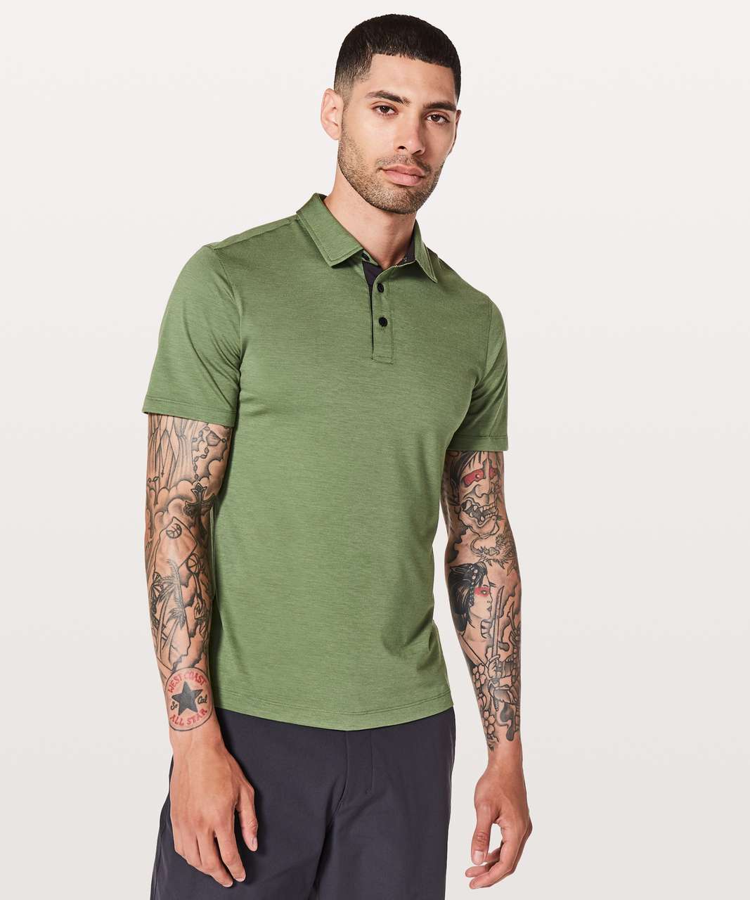 Lululemon Evolution Polo - Green Twill