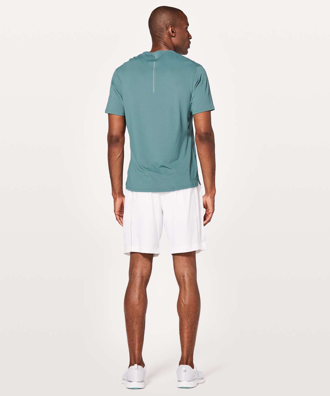 Lululemon Run Out Short Sleeve - Mystic Green - lulu fanatics