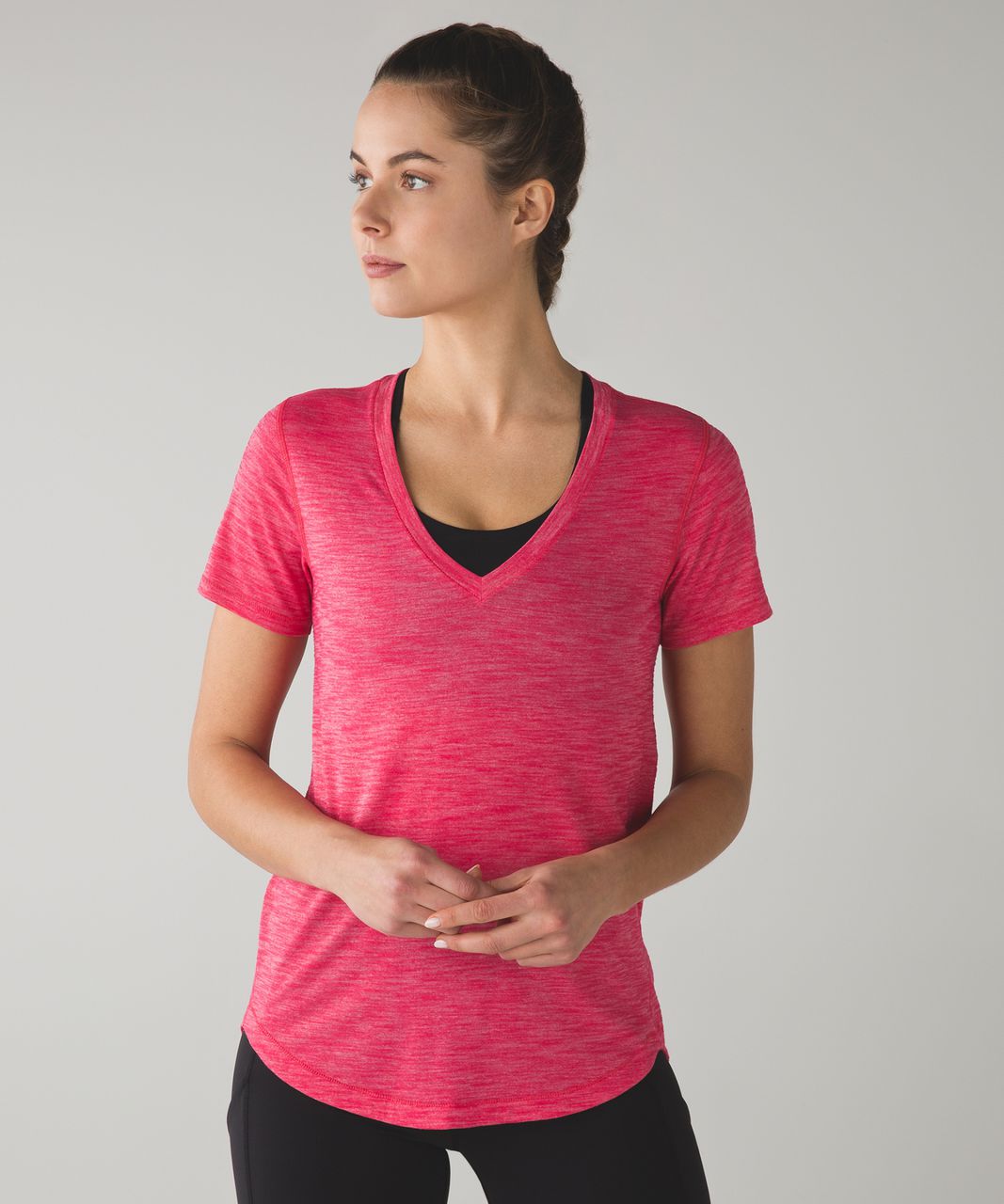 Lululemon What The Sport Tee - Heathered Boom Juice