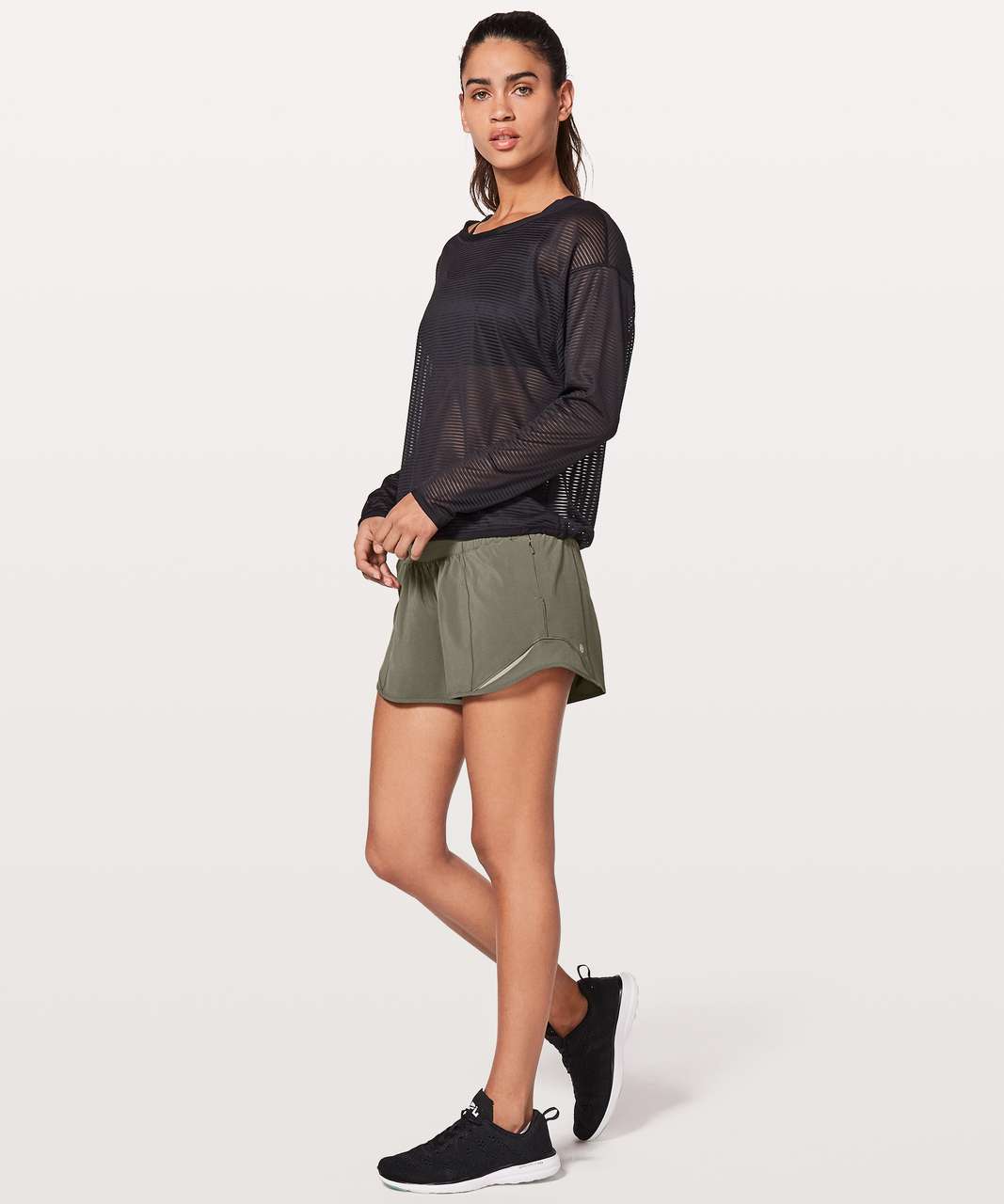 Lululemon Hotty Hot Short II *Long 4" - Sage