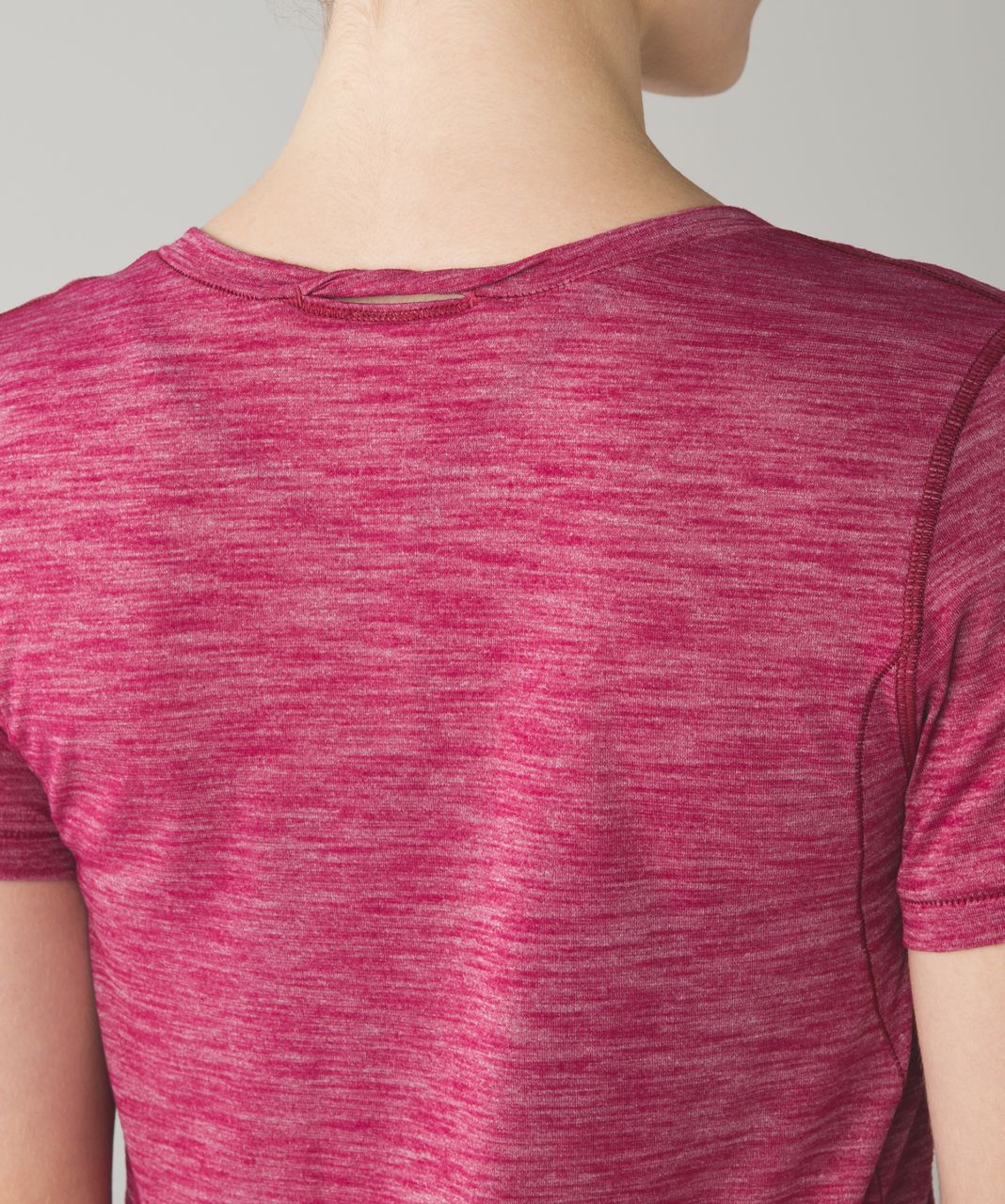 Lululemon What The Sport Tee - Heathered Berry Rumble