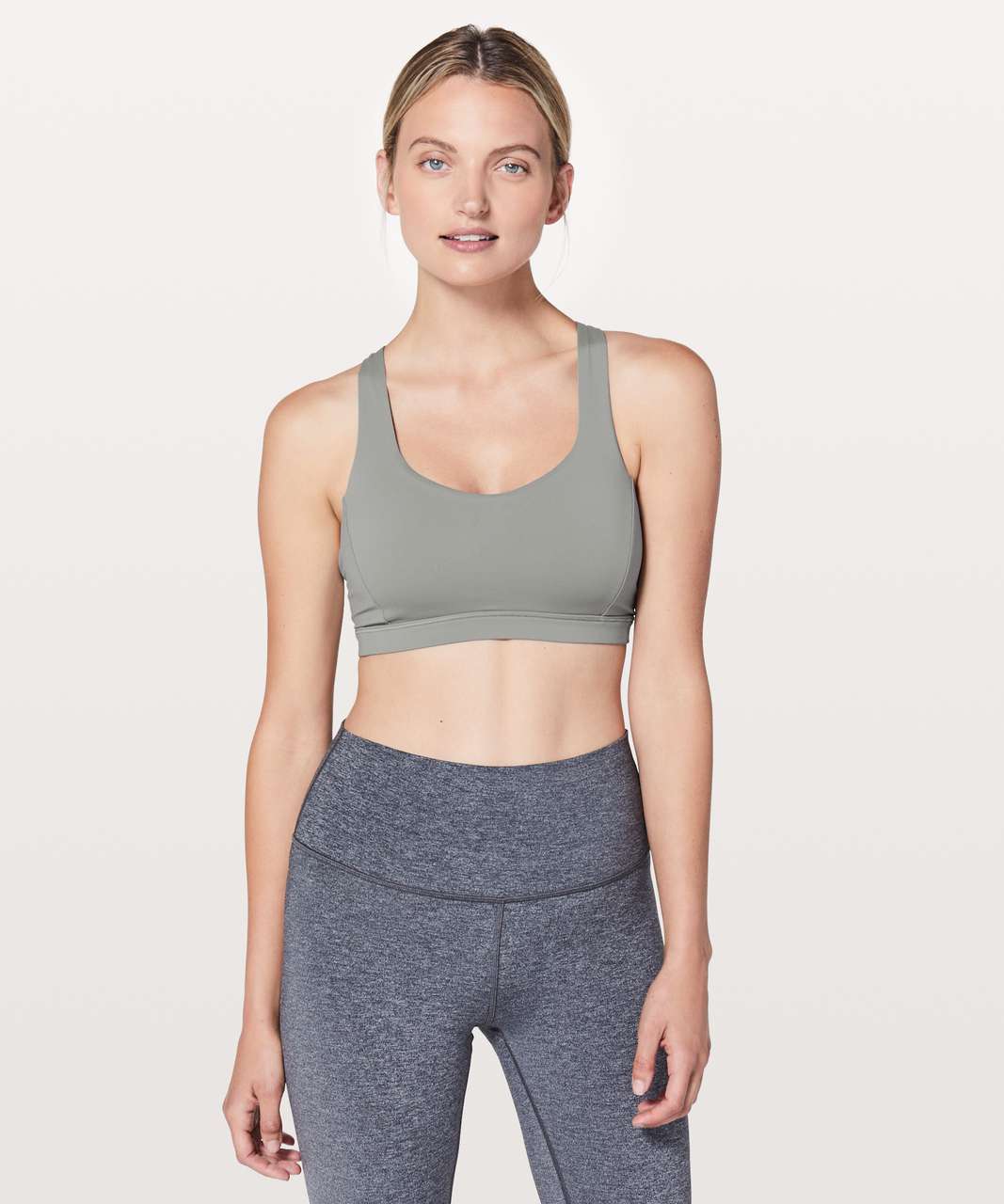 Lululemon Free To Be Serene Bra - Baltic Grey / Cement Grey - lulu fanatics